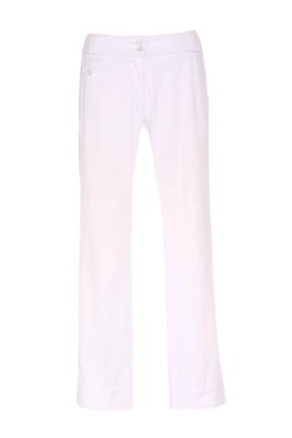 MARILYN SEYB - White cotton slim pant! 12