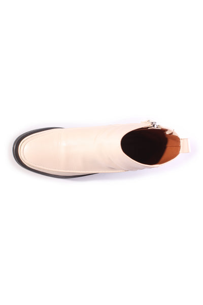 BRONWYN - Cleo leather ankle boots - Bone! 39