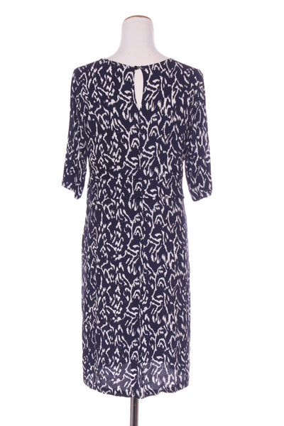 CAROLINE SILLS (NZ) Pleat detail Ikat print dress! 12