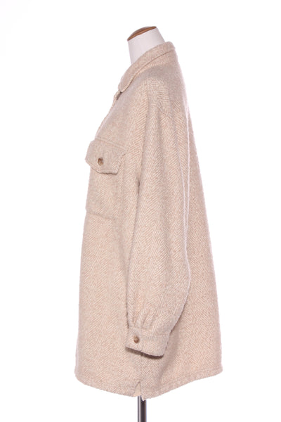 RHYTHM - Chevron wool blend longline shacket! 14