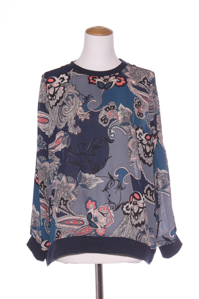 LIBERTINE - Paisley print rib trim top! 16