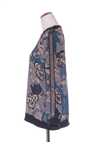 LIBERTINE - Paisley print rib trim top! 16