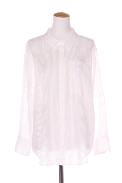 GORMAN "Nuria" White gingham burnout shirt! 14