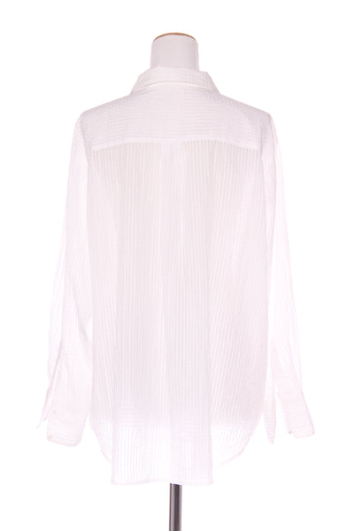 GORMAN "Nuria" White gingham burnout shirt! 14