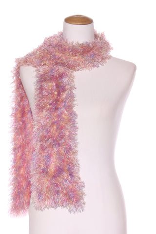 Pastel rainbow fluffy scarf!