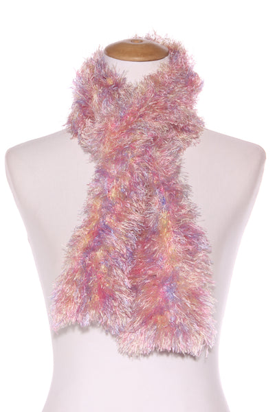 Pastel rainbow fluffy scarf!