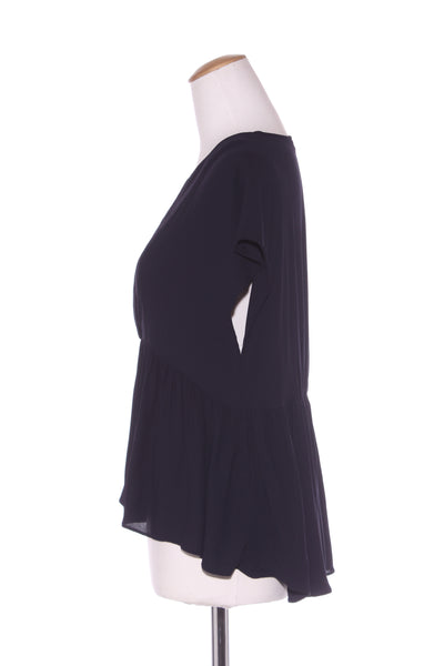 FOREVER NEW - Navy viscose gathered waist top! 14