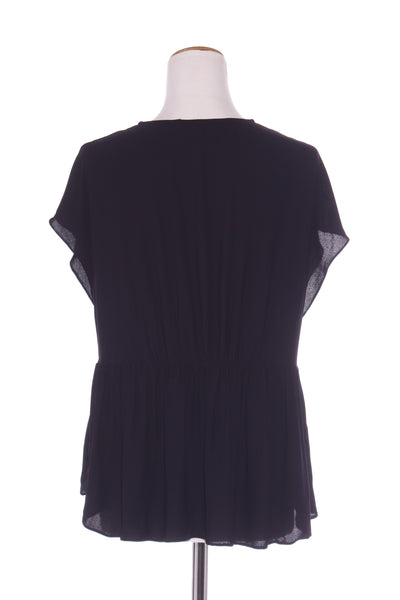 FOREVER NEW - Navy viscose gathered waist top! 14