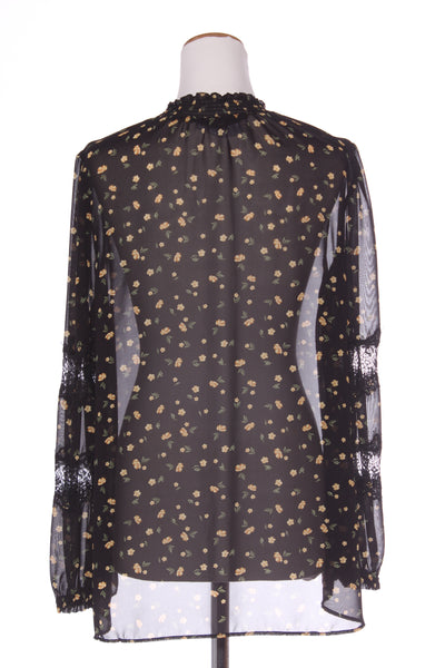 DECJUBA - Yellow floral lace sleeve blouse! 14