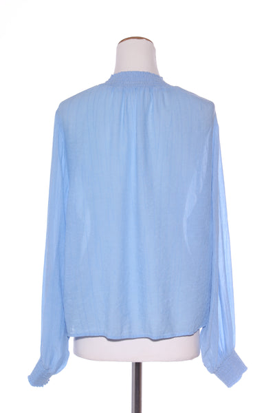 WHISTLE - Textured shirred blouse - Cornflower blue! 16