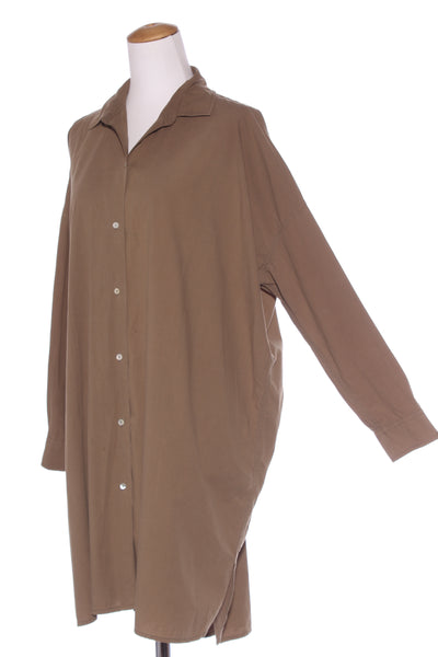 SOPHIE - Oversized cotton "Always shirt" Khaki! 8-18