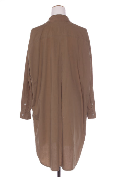 SOPHIE - Oversized cotton "Always shirt" Khaki! 8-18