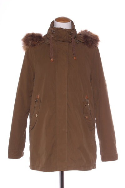 PIMKIE - Khaki bomber parka coat! 10-12