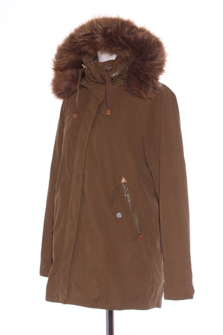 PIMKIE - Khaki bomber parka coat! 10-12