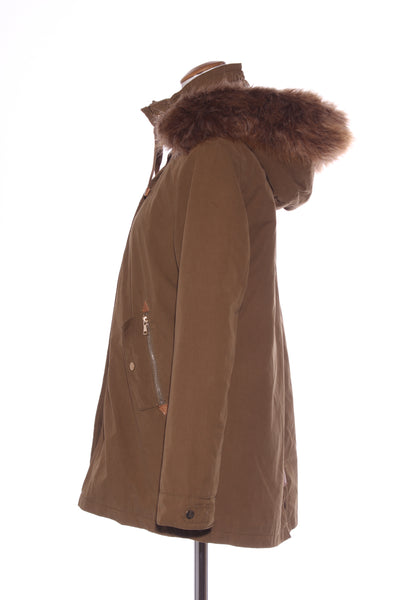 PIMKIE - Khaki bomber parka coat! 10-12