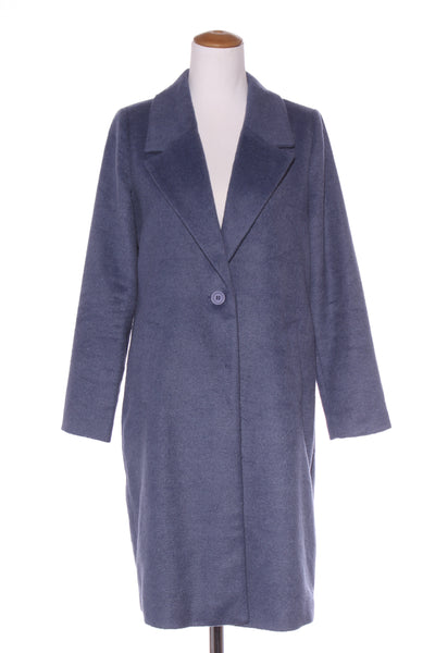 EMERGE - Soft touch wool blend coat - Slate blue! 12