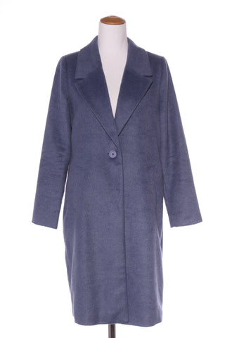 EMERGE - Soft touch wool blend coat - Slate blue! 12