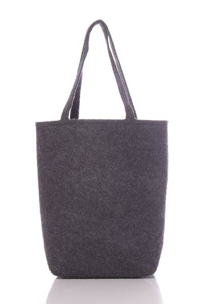 Orange sun print felt tote bag!