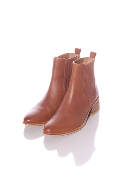NOIR "Dorrie" leather boot - Tan! 38
