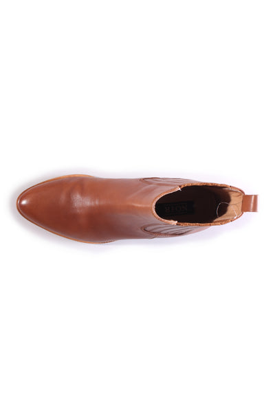 NOIR "Dorrie" leather boot - Tan! 38