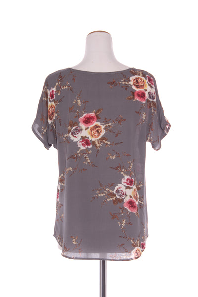 WHITE CHALK (NZ) Grey floral top! 12