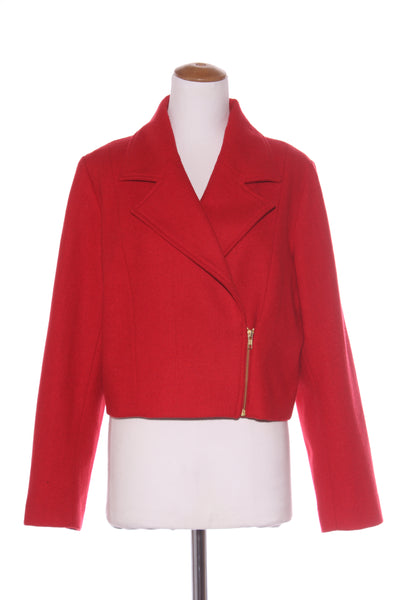 WILSON TROLLOPE (NZ) Wool blend crop jacket! 16