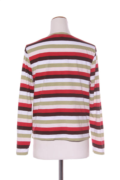 M&S - Autumnal stripe cotton L/S top! 12
