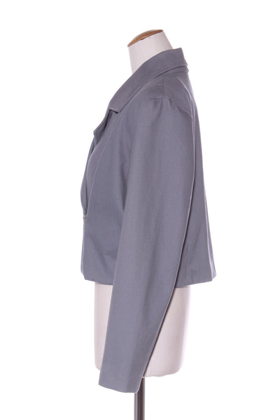 WILSON TROLLOPE (NZ) Denim blue biker jacket! 14
