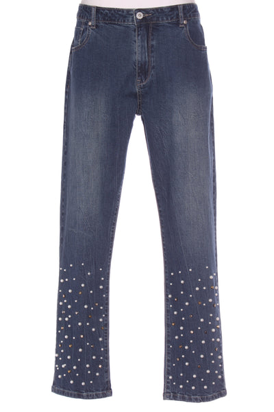 LOOBIE'S STORY LN) Embellished straight leg jeans! 16