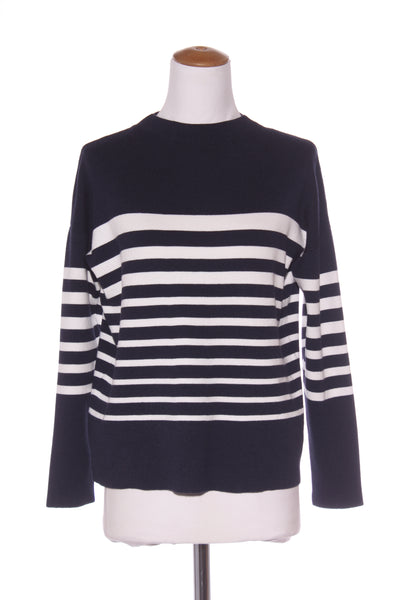 CAPTURE - Navy stripe knit jumper! 10-12