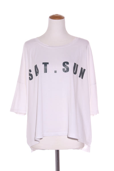 MOOCHI 6&7 "Sat.Sun" print oversized tee! 14