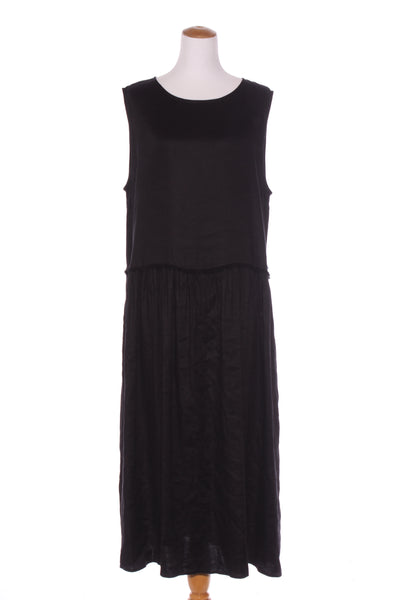 MOOCHI (LN) "Contemp" linen maxi dress + pockets! 14