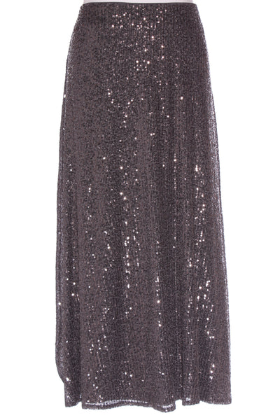 M&S - Sequin midi slip skirt - Grey! 12
