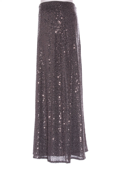 M&S - Sequin midi slip skirt - Grey! 12
