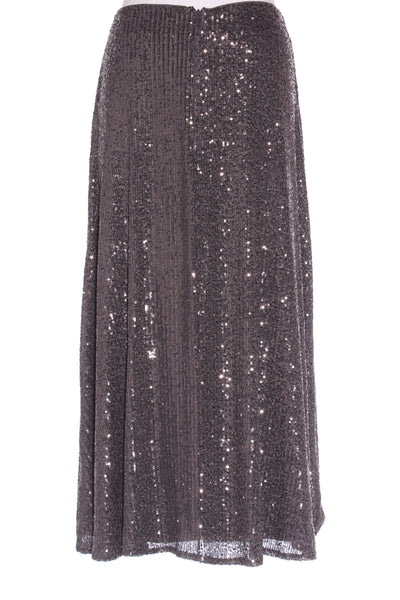 M&S - Sequin midi slip skirt - Grey! 12