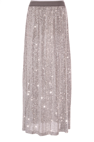 ASOS - Silver sequin maxi skirt! 10