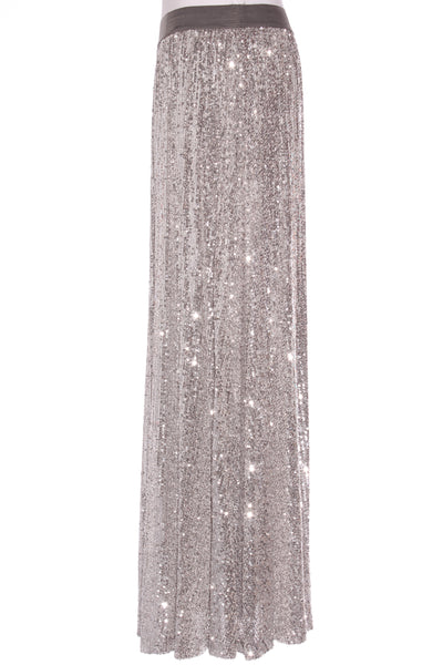ASOS - Silver sequin maxi skirt! 10