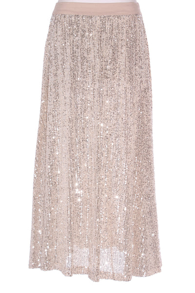 ASOS - Sequin maxi skirt - Champagne! 10-12