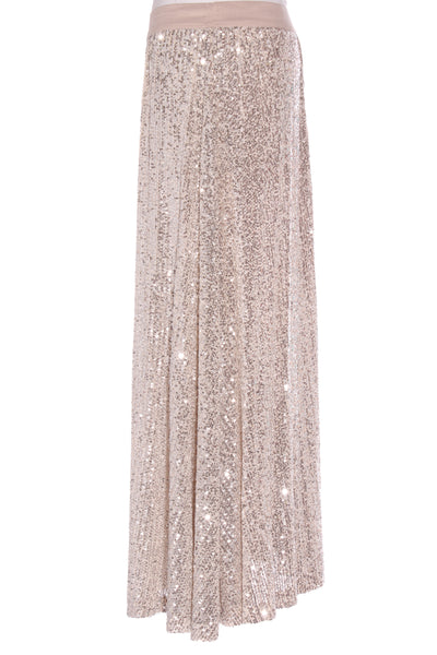 ASOS - Sequin maxi skirt - Champagne! 10-12