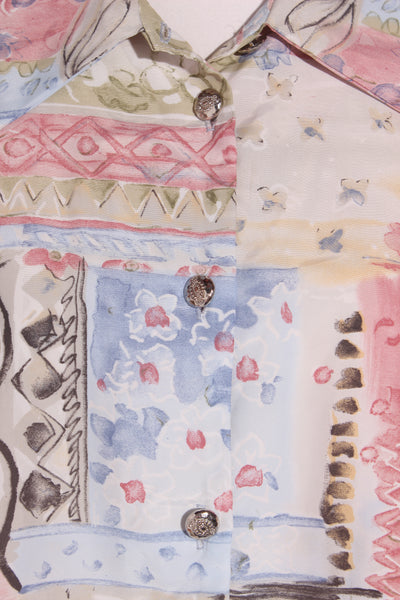 VINTAGE? Floral patchwork print shirt! 16