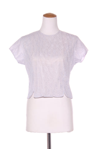 EIFFEL Fashions (NZ) Vintage lilac lace crop top! 12