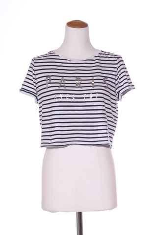 FOREVER NEW "Pairs" stripe crop tee! 10