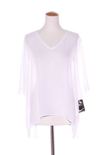 CASHEWS (NZ)(BN) Split crop chiffon top! 22