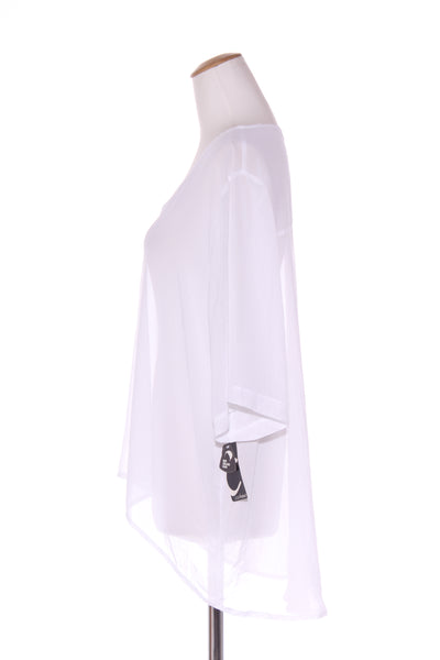 CASHEWS (NZ)(BN) Split crop chiffon top! 22