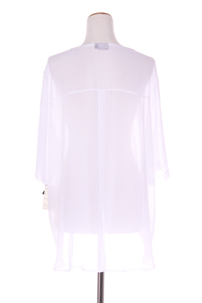 CASHEWS (NZ)(BN) Split crop chiffon top! 22