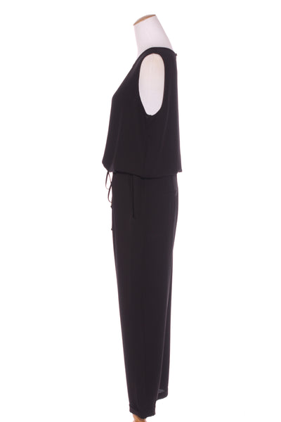 RICOCHET (NZ) Crepe sleeveless jumpsuit + pockets! 12