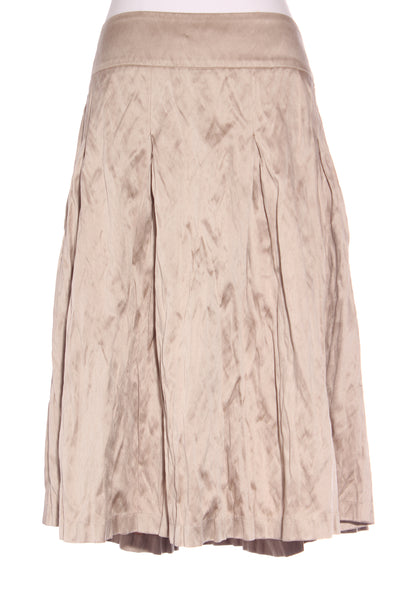 REPERTOIRE (NZ) Vintage metal pleat skirt - Gold! 14