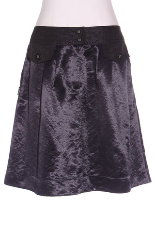 WORLD (NZ) "Interstellar" ink floral satin skirt! 14