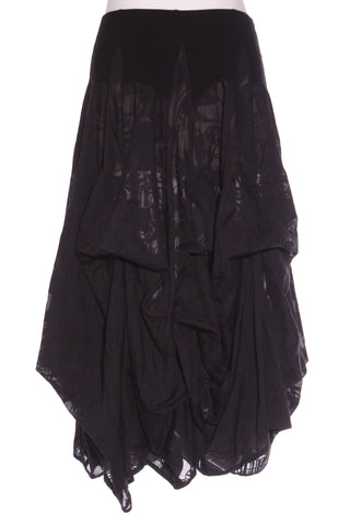 PAULA RYAN (NZ) Hibiscus burnout adjustable gather skirt! 14