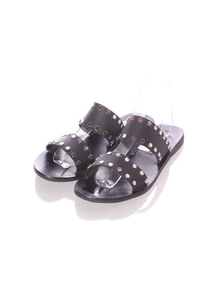SOL SANA - Studded leather slides! 39